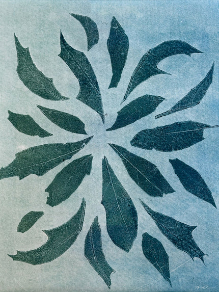 Natural Mandala #2: Hand-pulled Monoprint