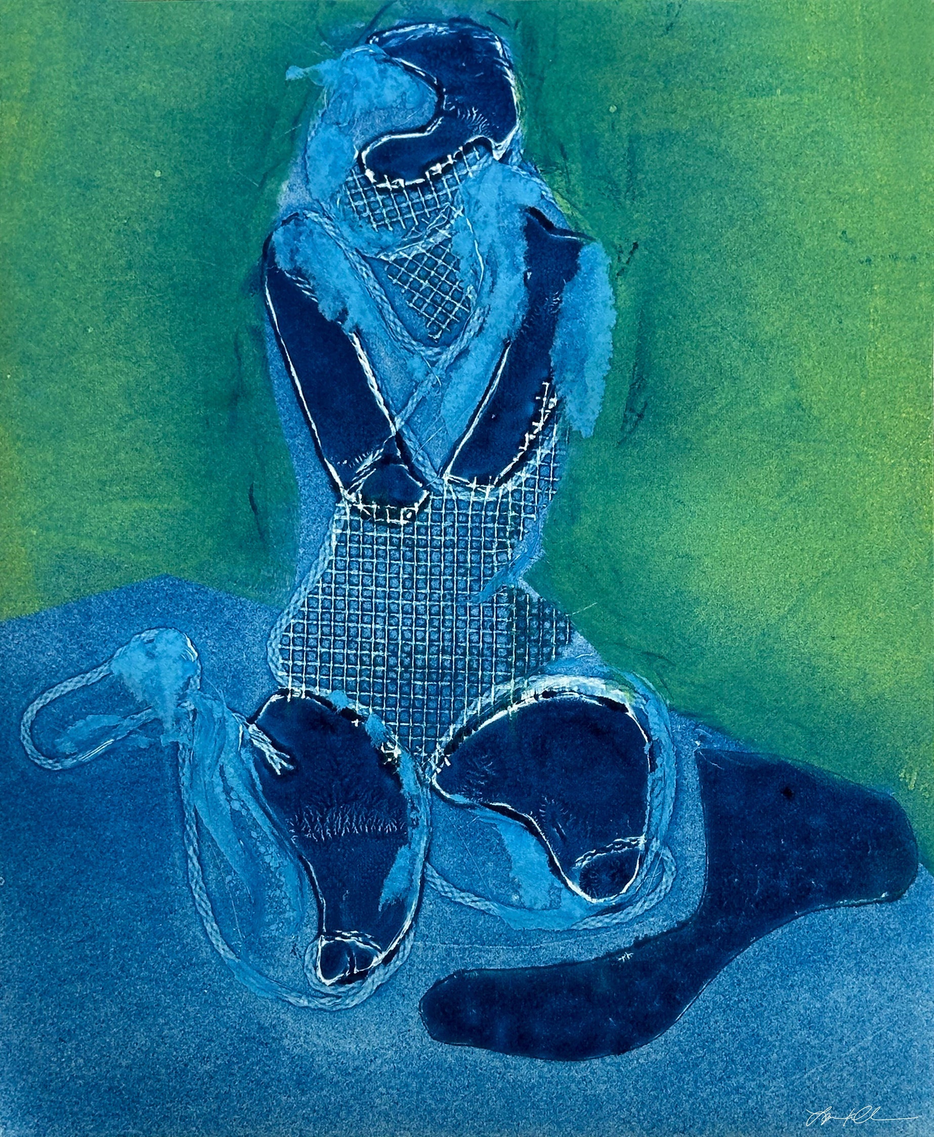 She will Emerge: Hand-pulled Monoprint