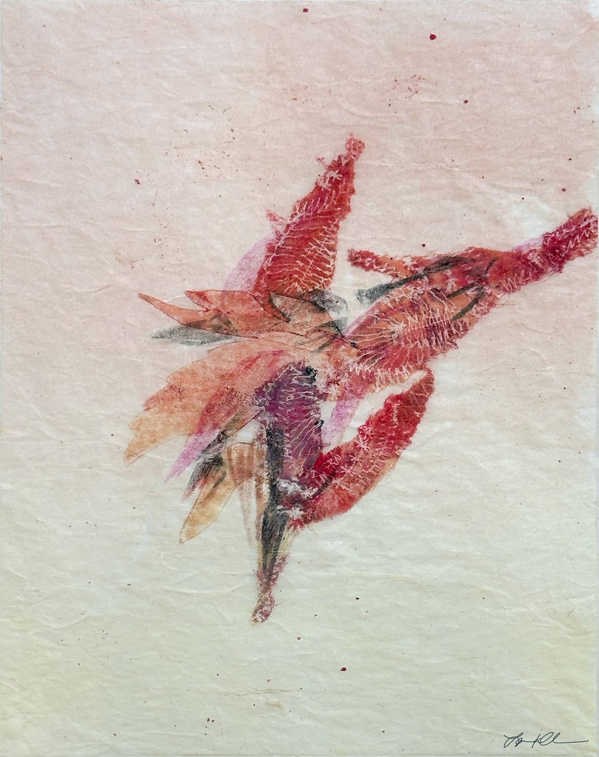 Gentle Growth: Hand-pulled Monoprint