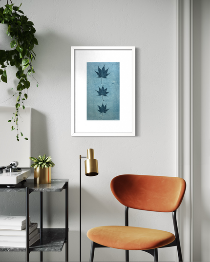 Japanese Maple in Blue: Giclée archival reproduction print