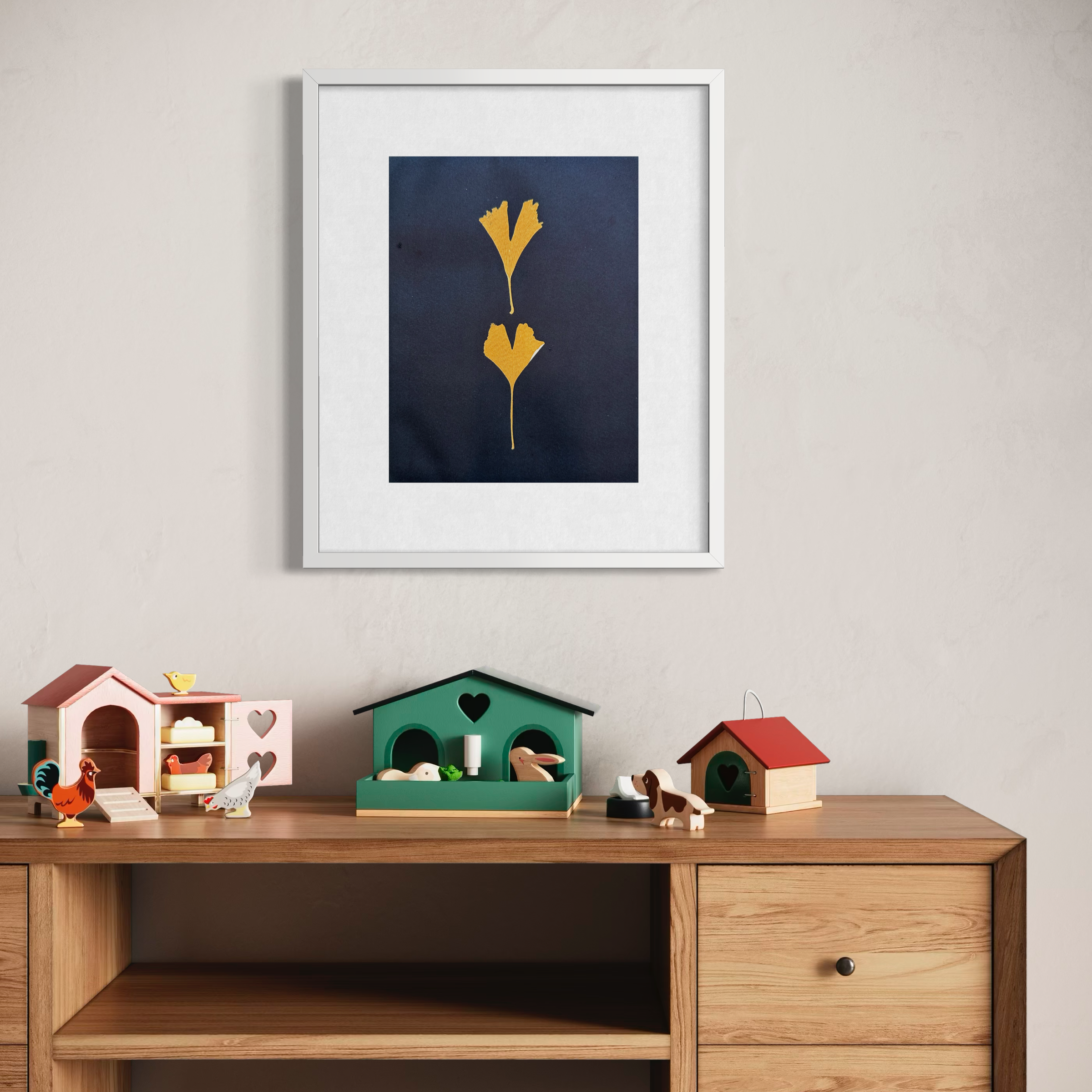 Ginkgo leaves: Giclée archival reproduction print