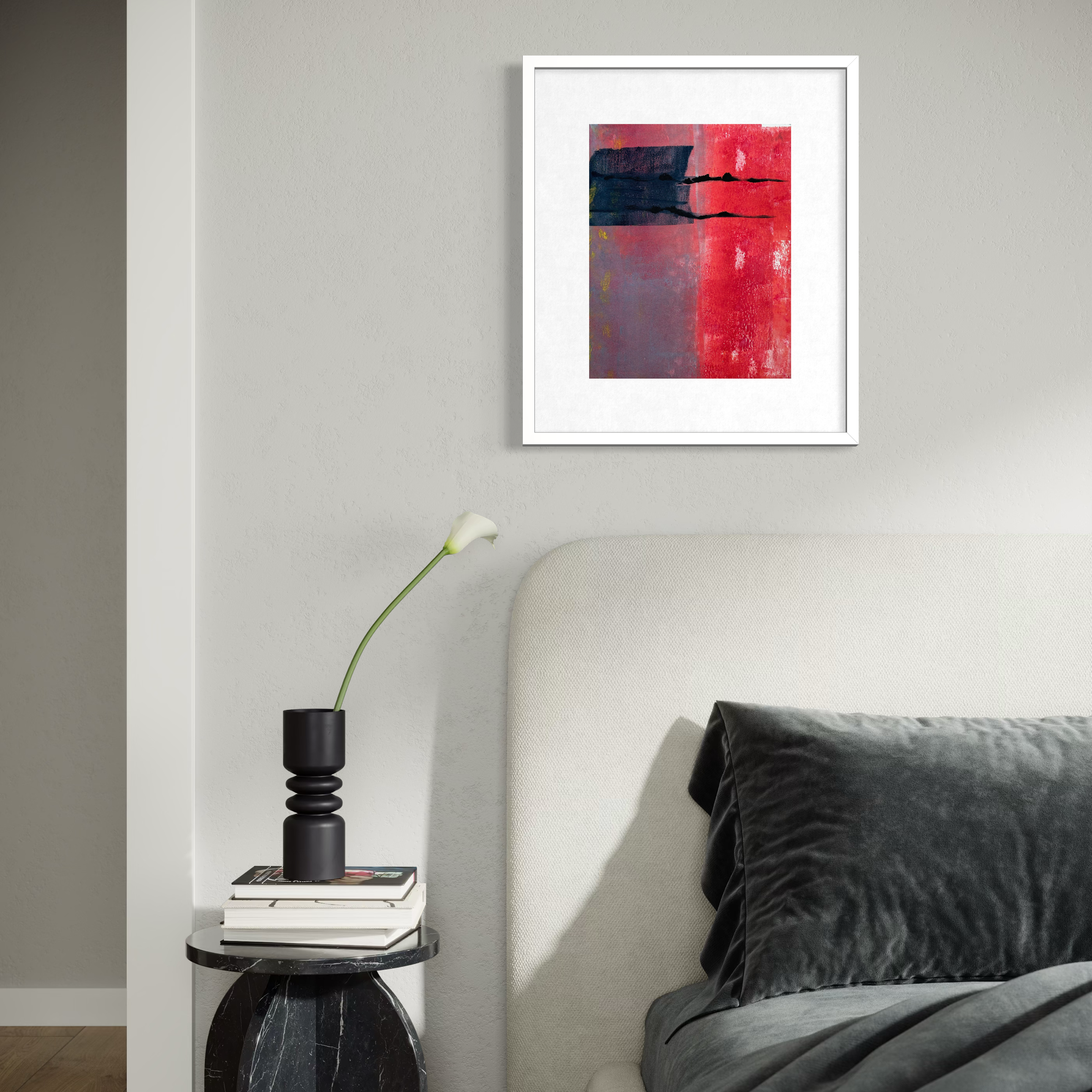 Abstract in Red: Giclée archival reproduction print