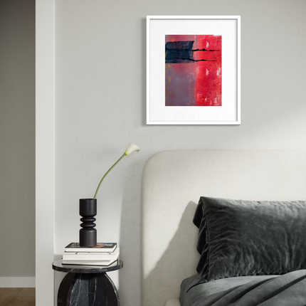 Abstract in Red: Giclée archival reproduction print