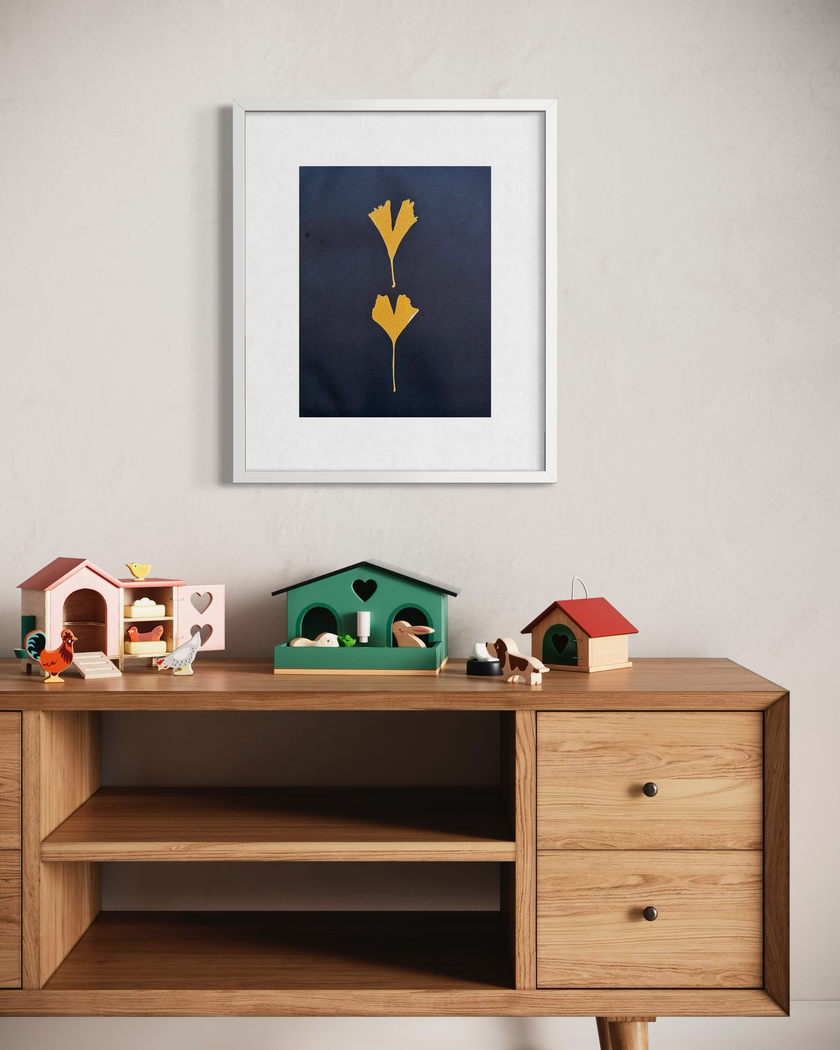 Ginkgo leaves: Giclée archival reproduction print